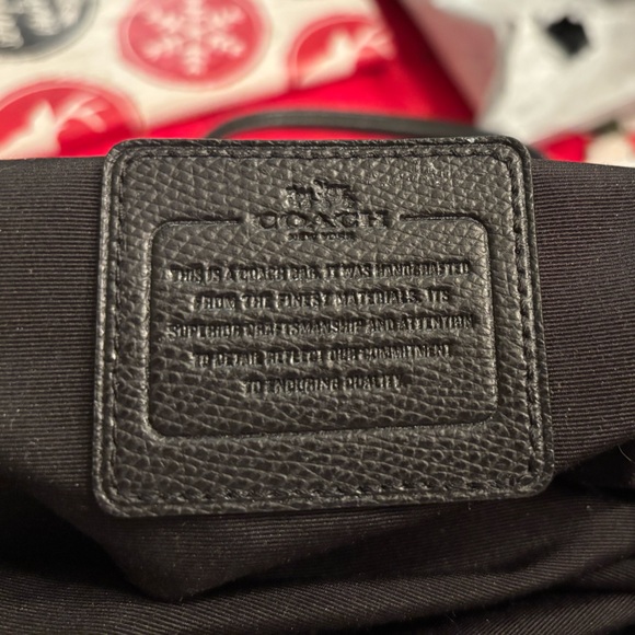 Coach Black Leather Carryall, Christie with Gold Accents - Picture 14 of 14